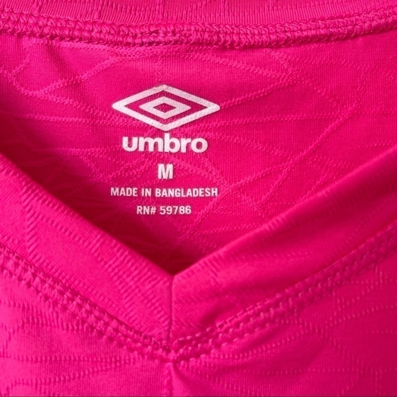 UMBRO Hot Pink Activewear Work Out Tee Shirt M - Picture 7 of 9